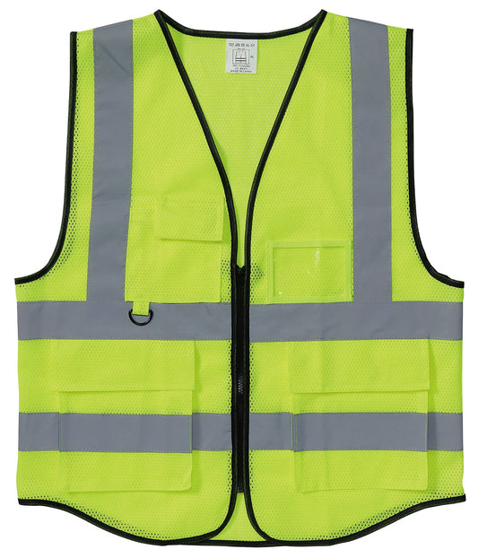 安全反射ベスト 蛍光イエロー